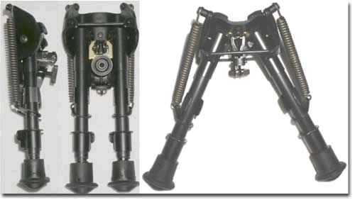 Deluxe Harris Bi-pod Tilts swivels pivots